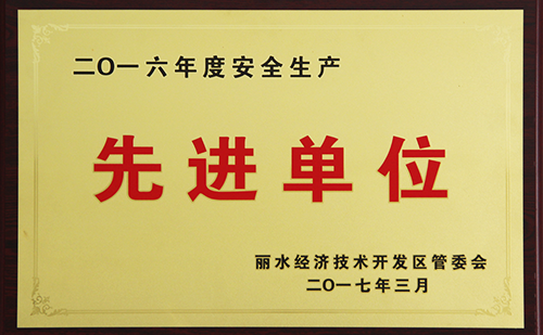 2016安全生產(chǎn)先進(jìn)單位